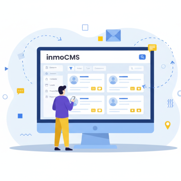 Agencia inmobiliaria pequeña busca en inmoCMS y tiene beneficios.