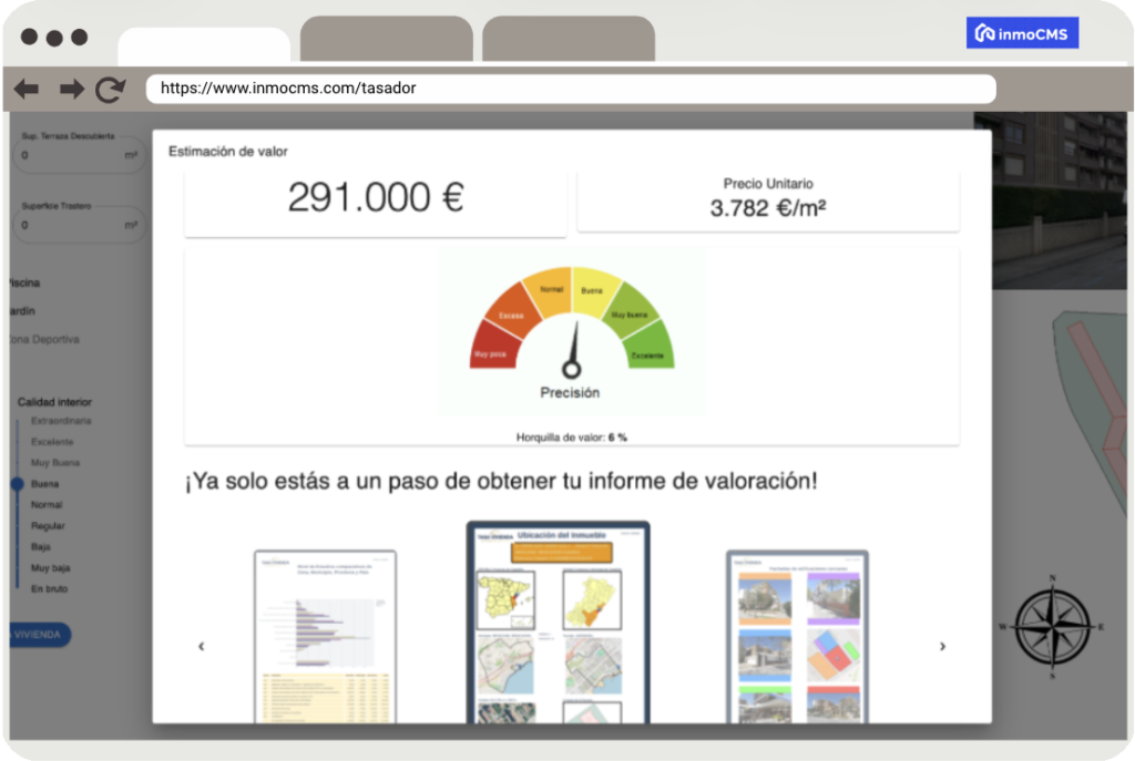 imagen ilustrativa tasador web inmocms