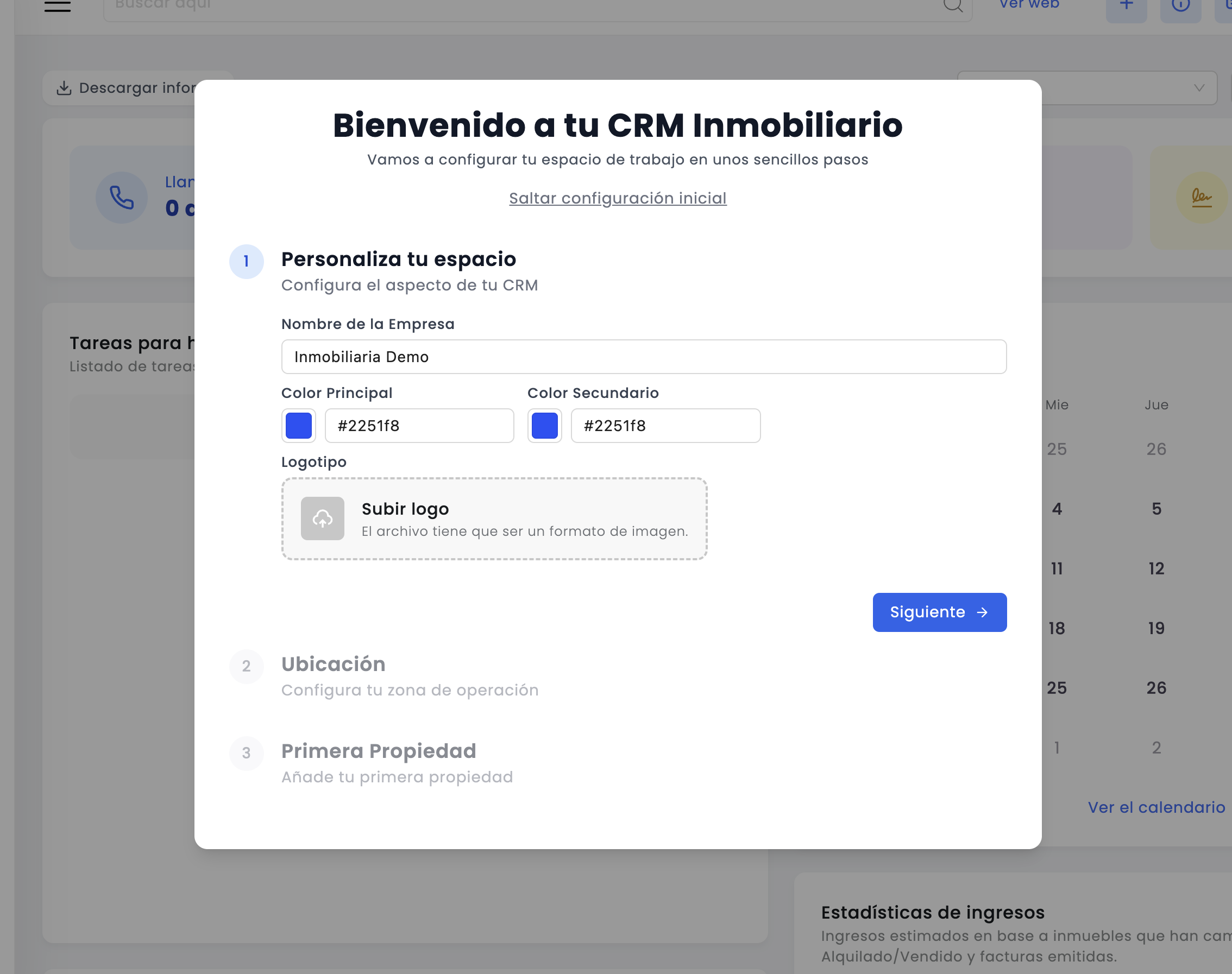 información de tu empresa