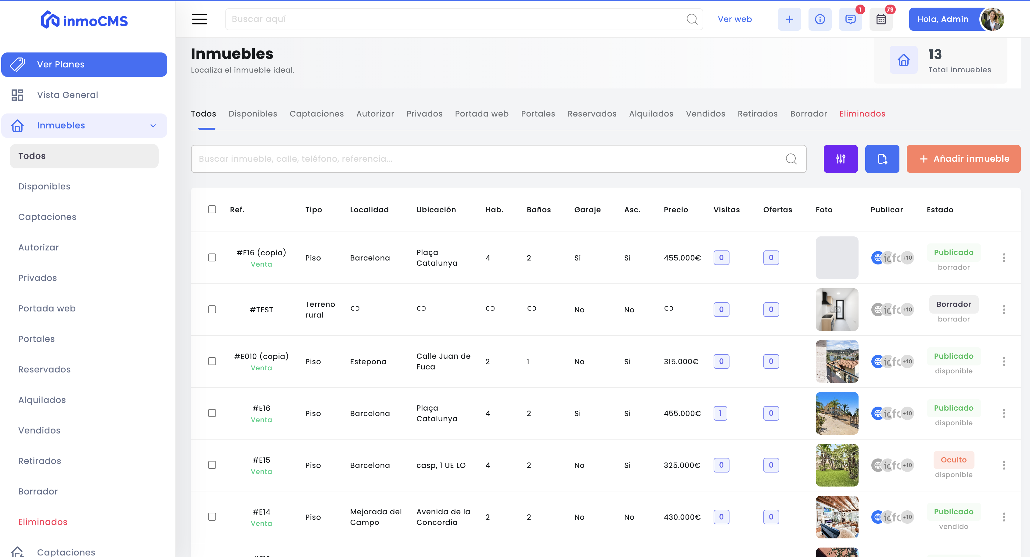 subir inmuebles con InmoCMS