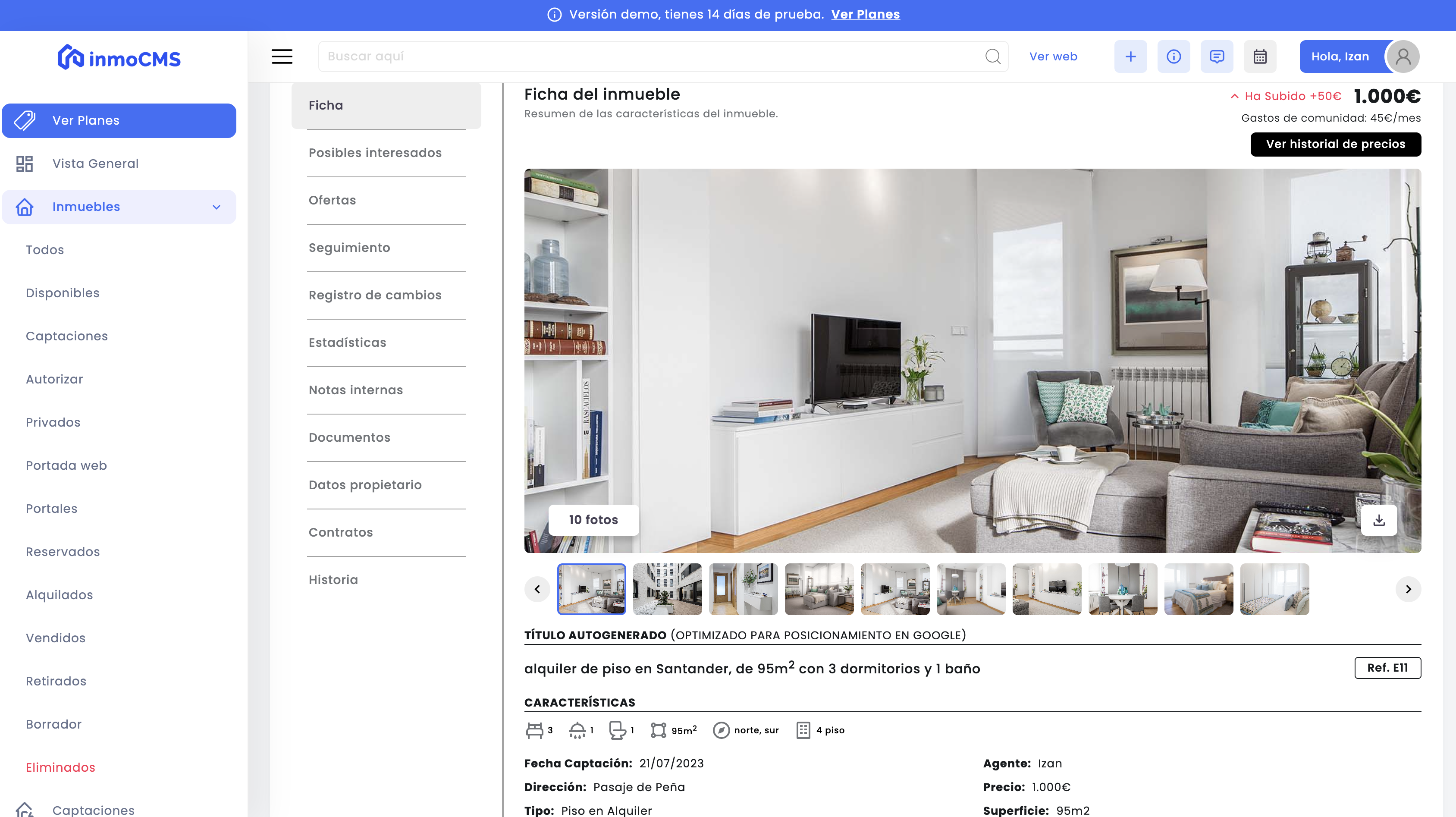 subir inmuebles en InmoCMS